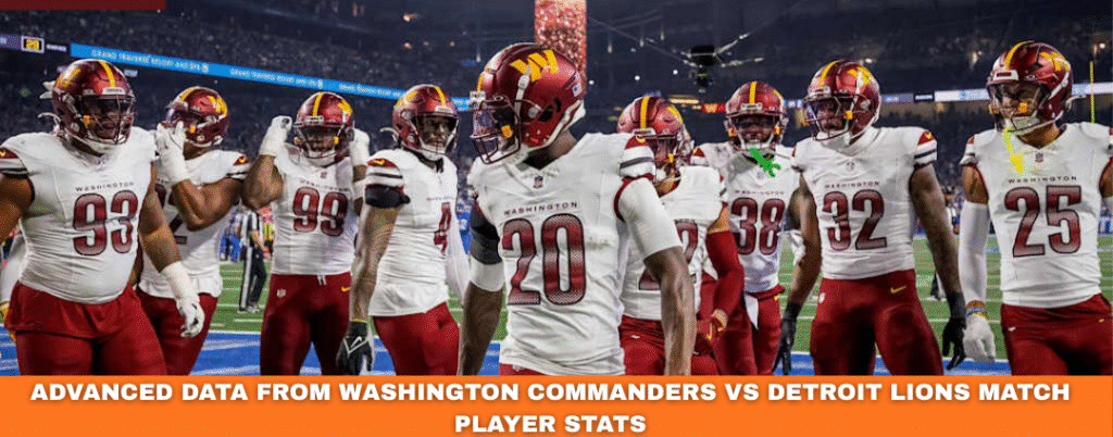 washington commanders vs detroit lions match player stats