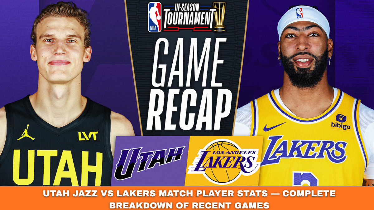 utah jazz vs lakers match player stats