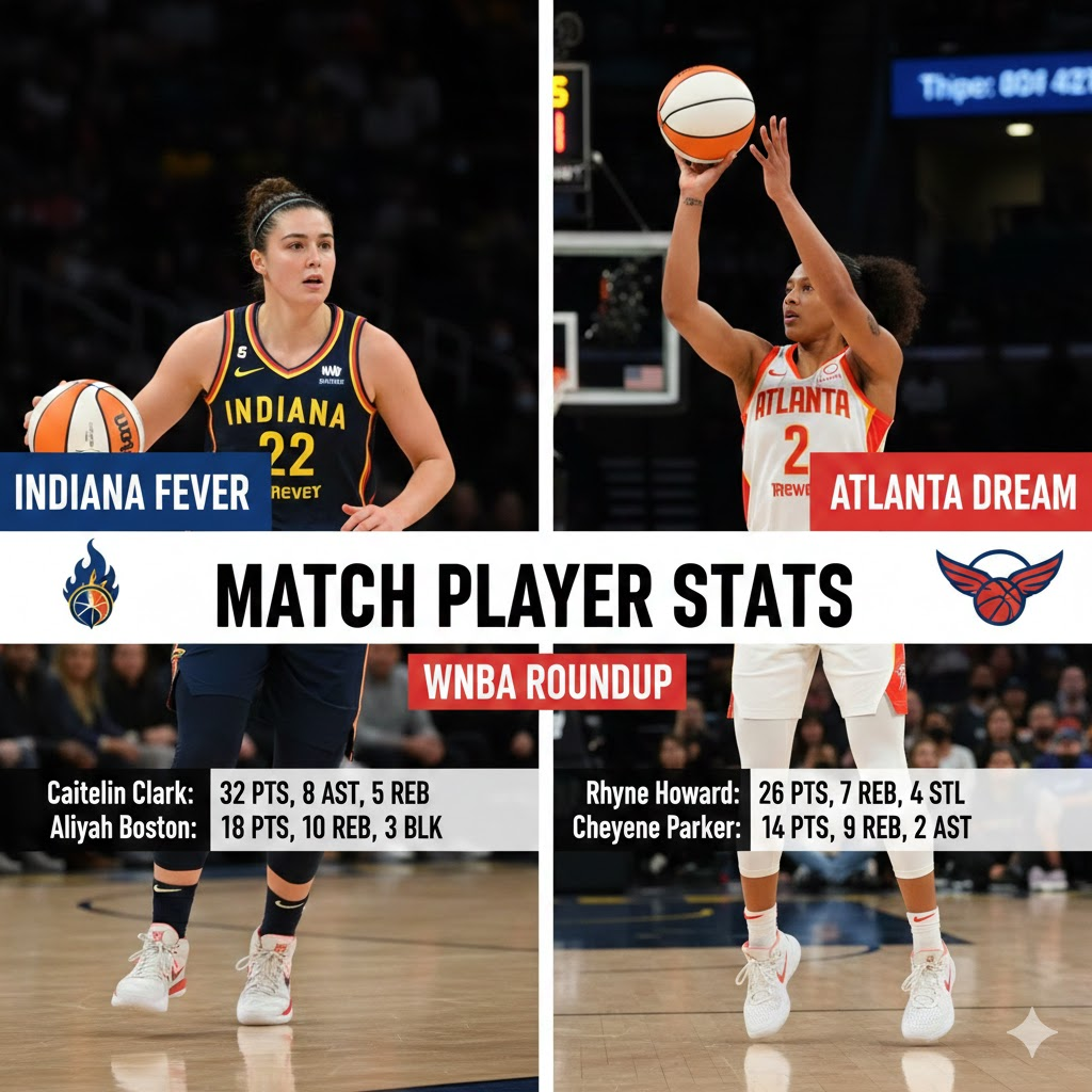 indiana fever vs atlanta dream match player stats