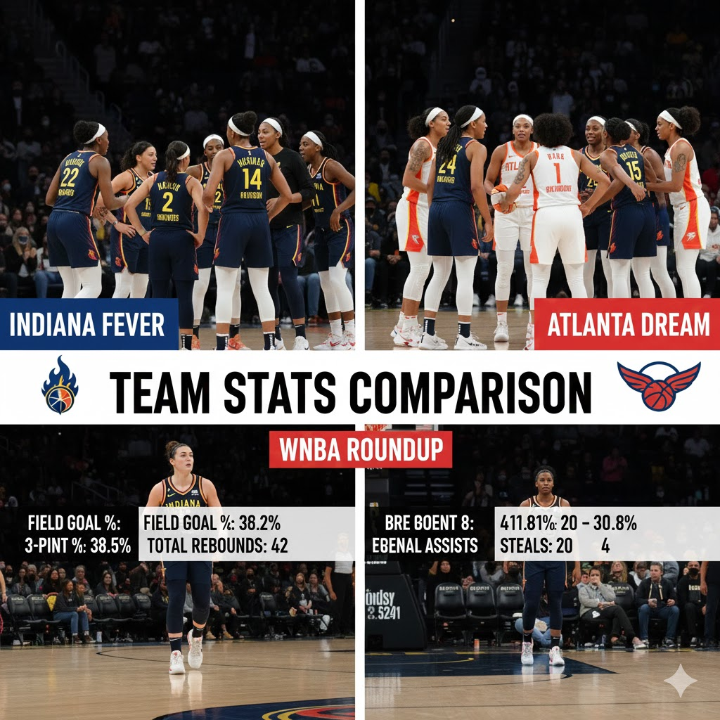 indiana fever vs atlanta dream match player stats