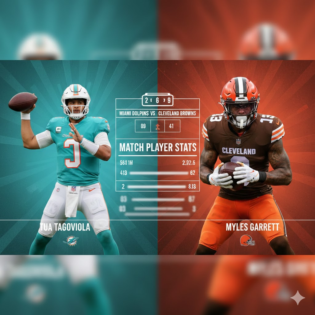 miami dolphins vs cleveland browns match player stats