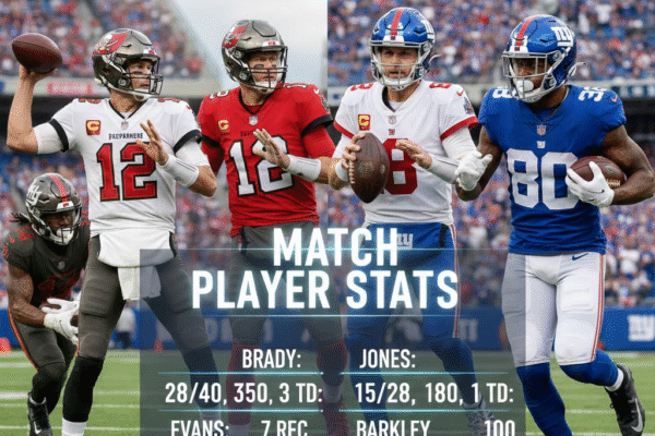 tampa bay buccaneers vs new york giants match player stats