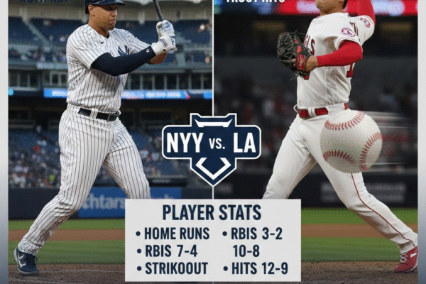 new york yankees vs los angeles angels match player stats
