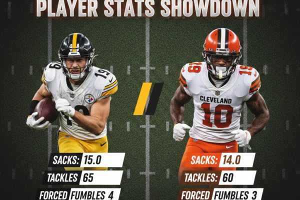 steelers vs cleveland browns match player stats
