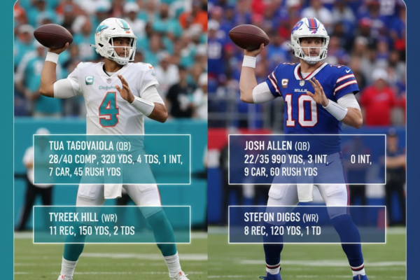 miami dolphins vs buffalo bills match player stats
