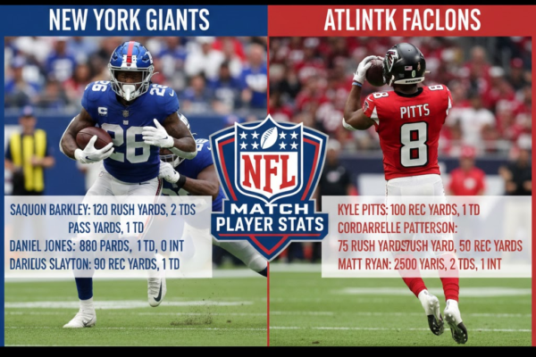 new york giants vs atlanta falcons match player stats