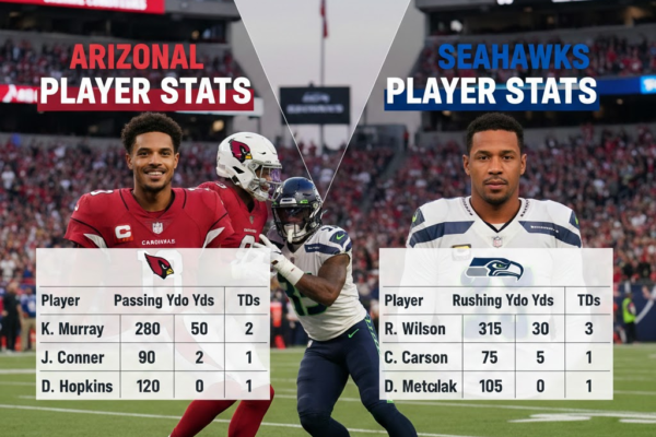 arizona cardinals vs seahawks match player stats