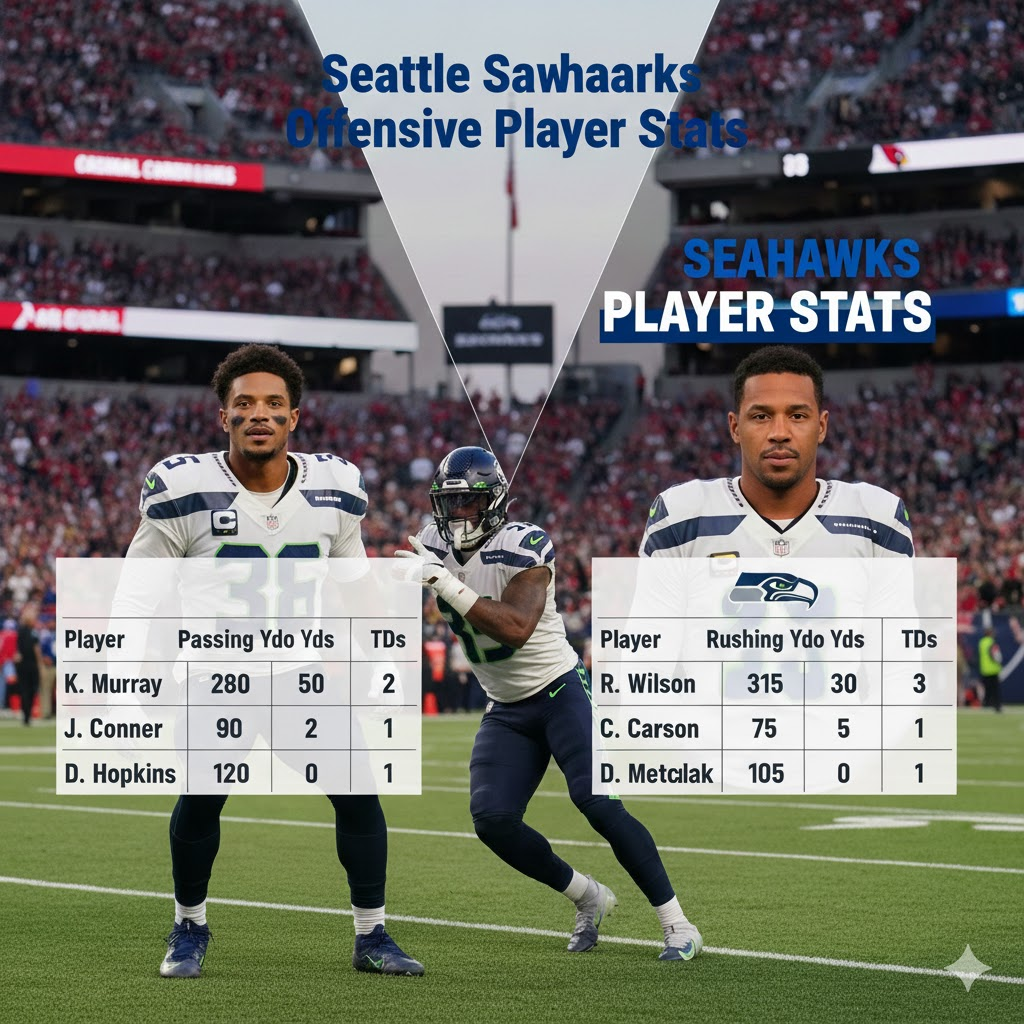 arizona cardinals vs seahawks match player stats
