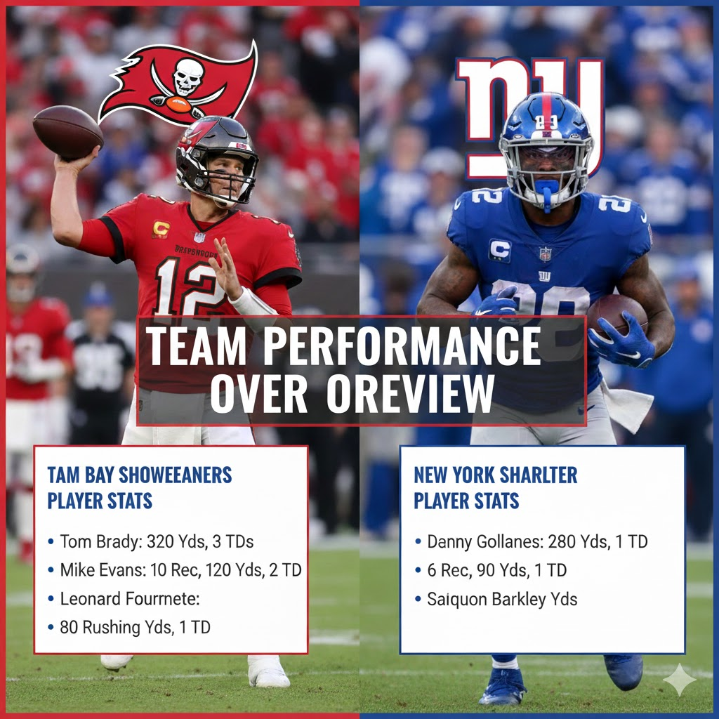 tampa bay buccaneers vs new york giants match player stats