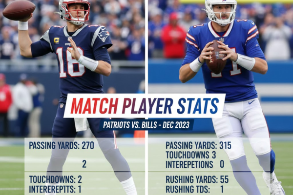 new england patriots vs buffalo bills match player stats