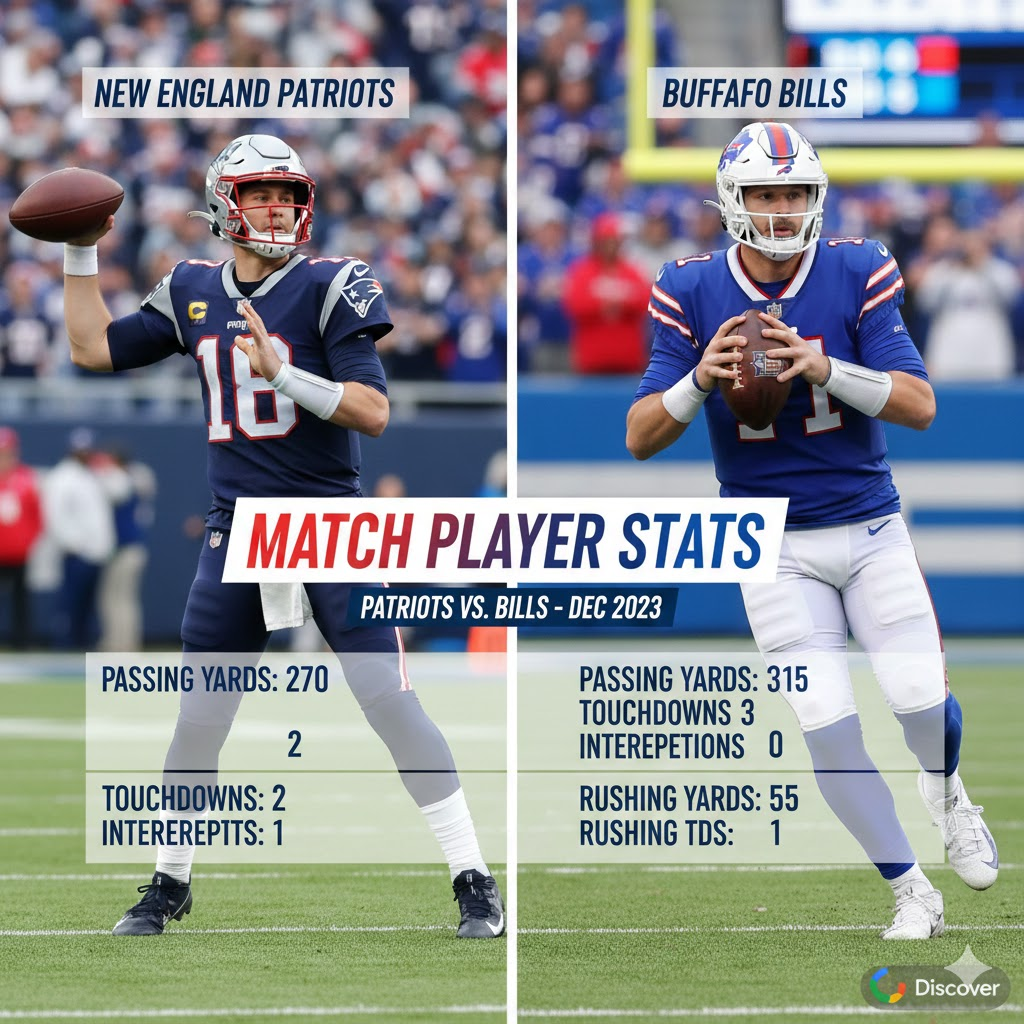 new england patriots vs buffalo bills match player stats