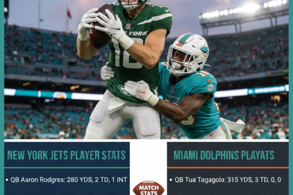 new york jets vs miami dolphins match player stats