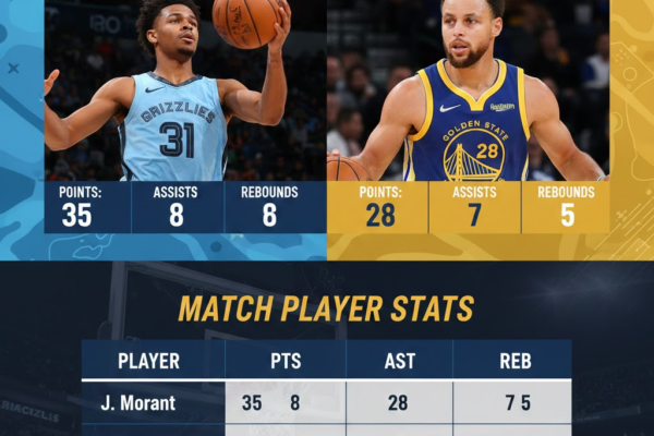 memphis grizzlies vs golden state warriors match player stats