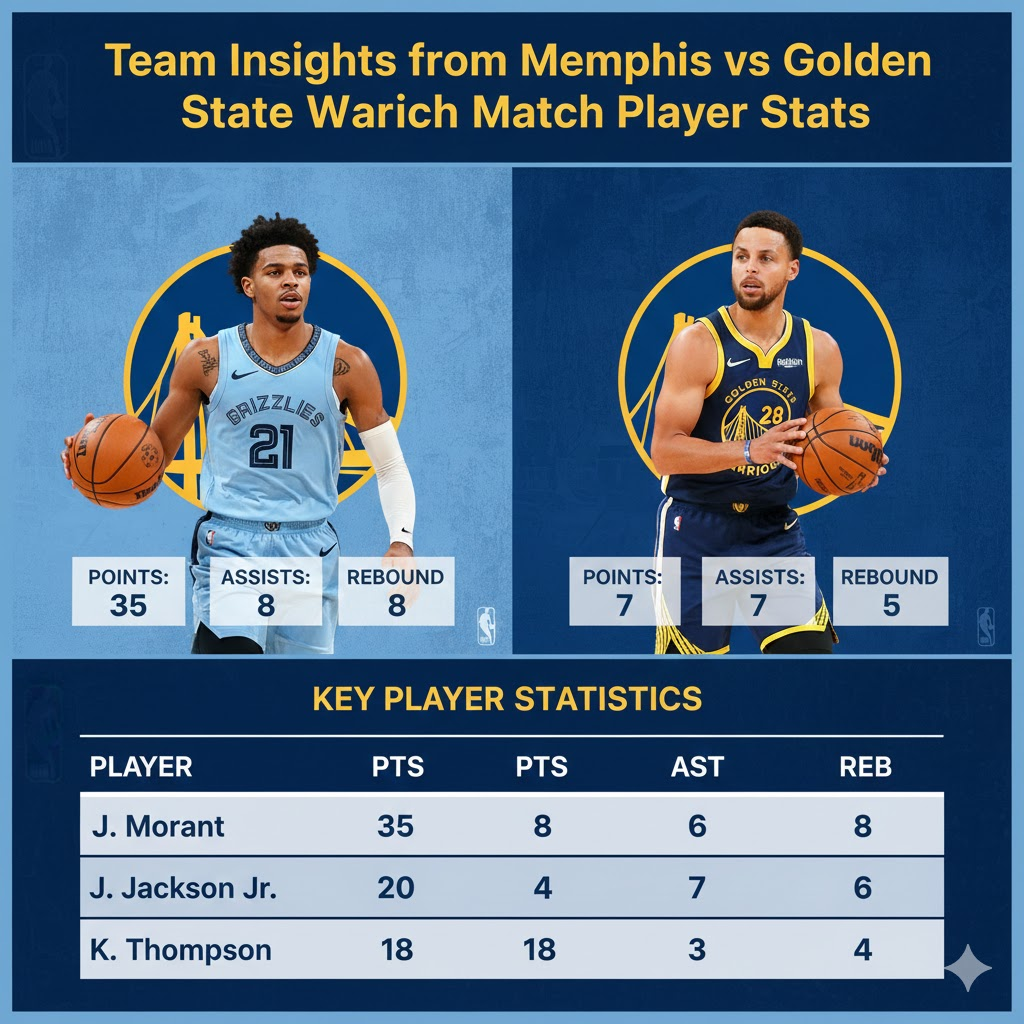 memphis grizzlies vs golden state warriors match player stats