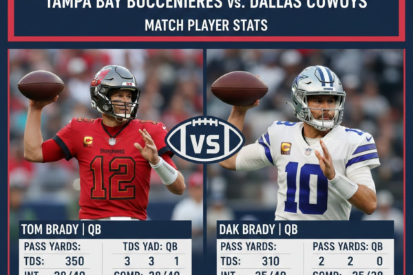 tampa bay buccaneers vs dallas cowboys match player stats