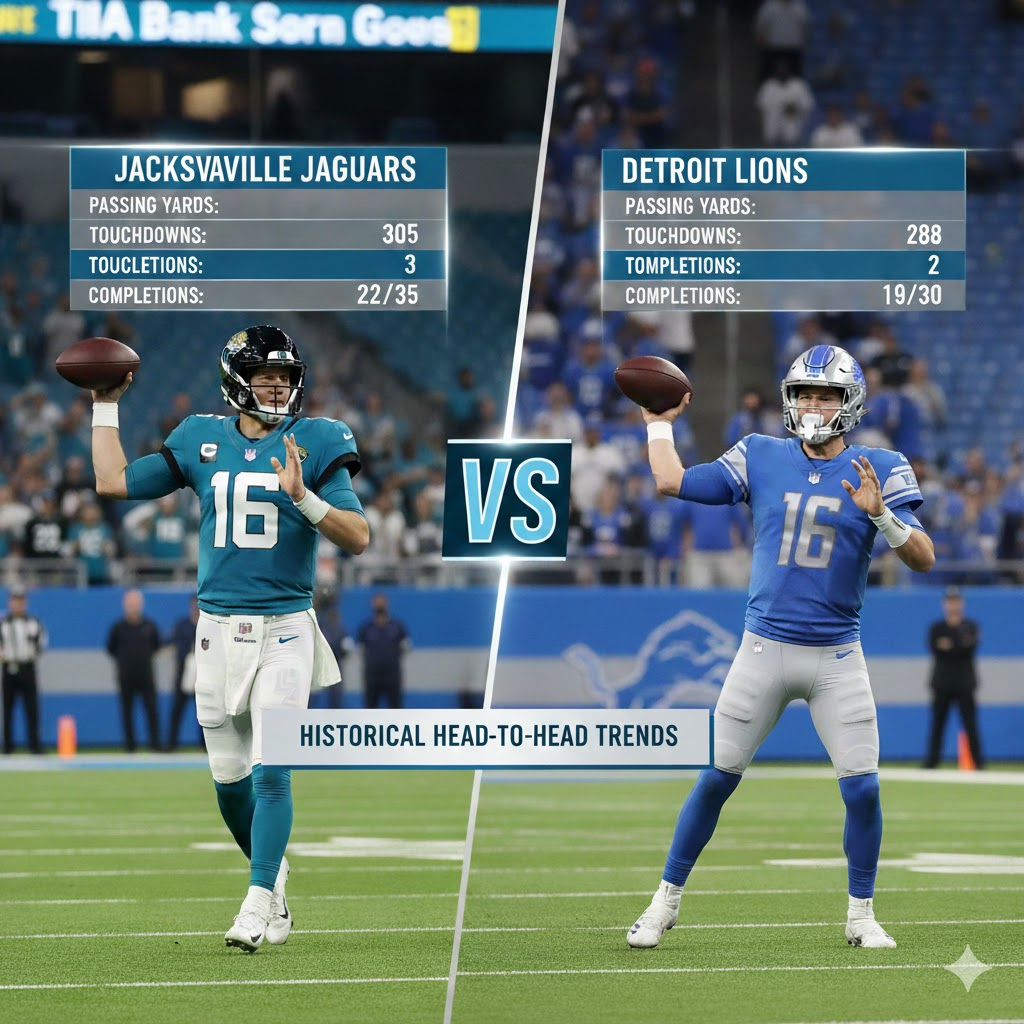 jacksonville jaguars vs detroit lions match player stats