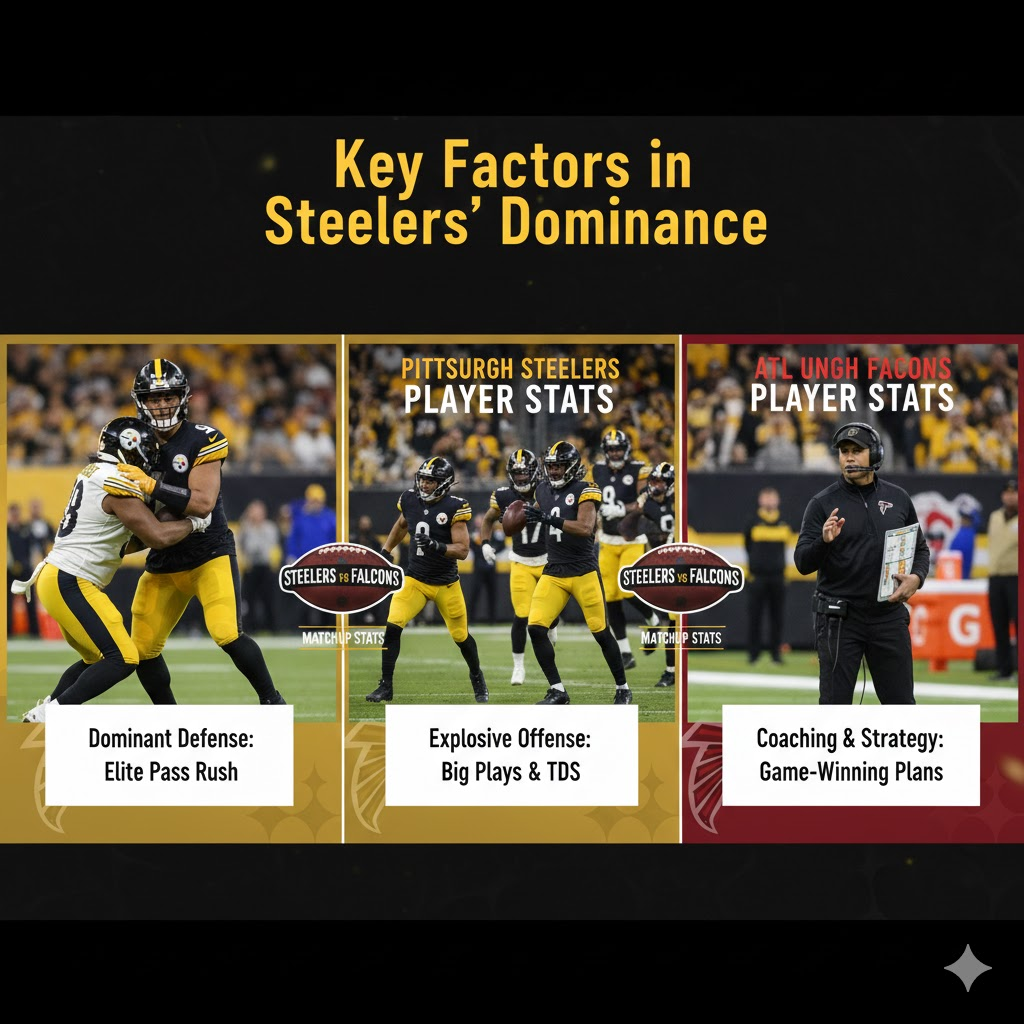 steelers vs atlanta falcons match player stats