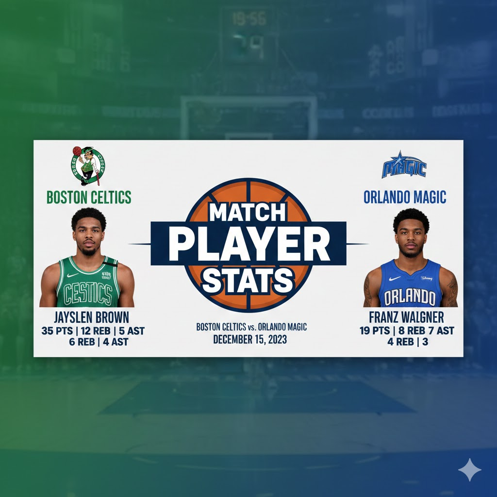 boston celtics vs orlando magic match player stats