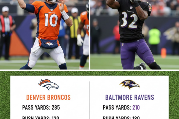 denver broncos vs baltimore ravens match player stats