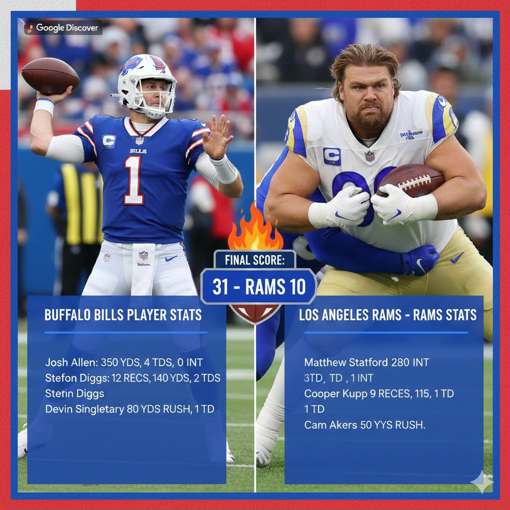 buffalo bills vs los angeles rams match player stats