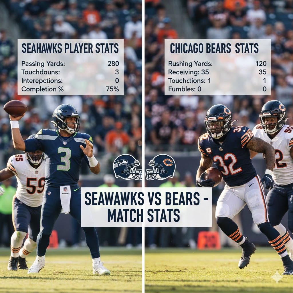 seahawks vs chicago bears match player stats