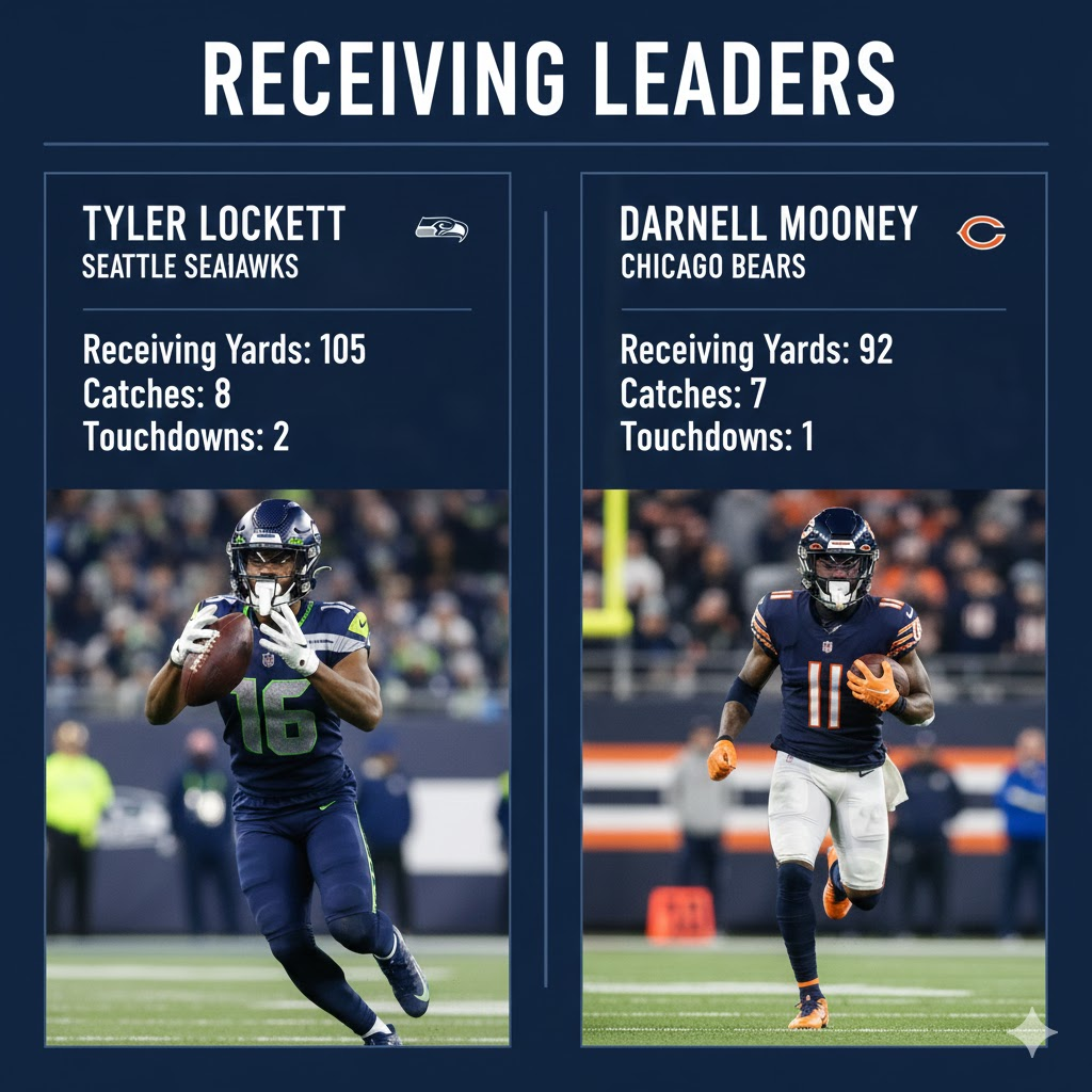 seahawks vs chicago bears match player stats