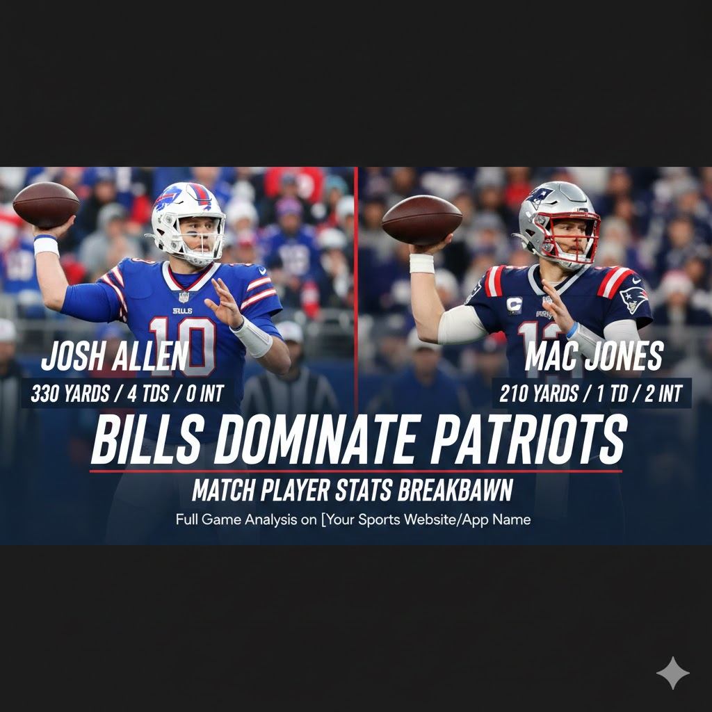 buffalo bills vs new england patriots match player stats