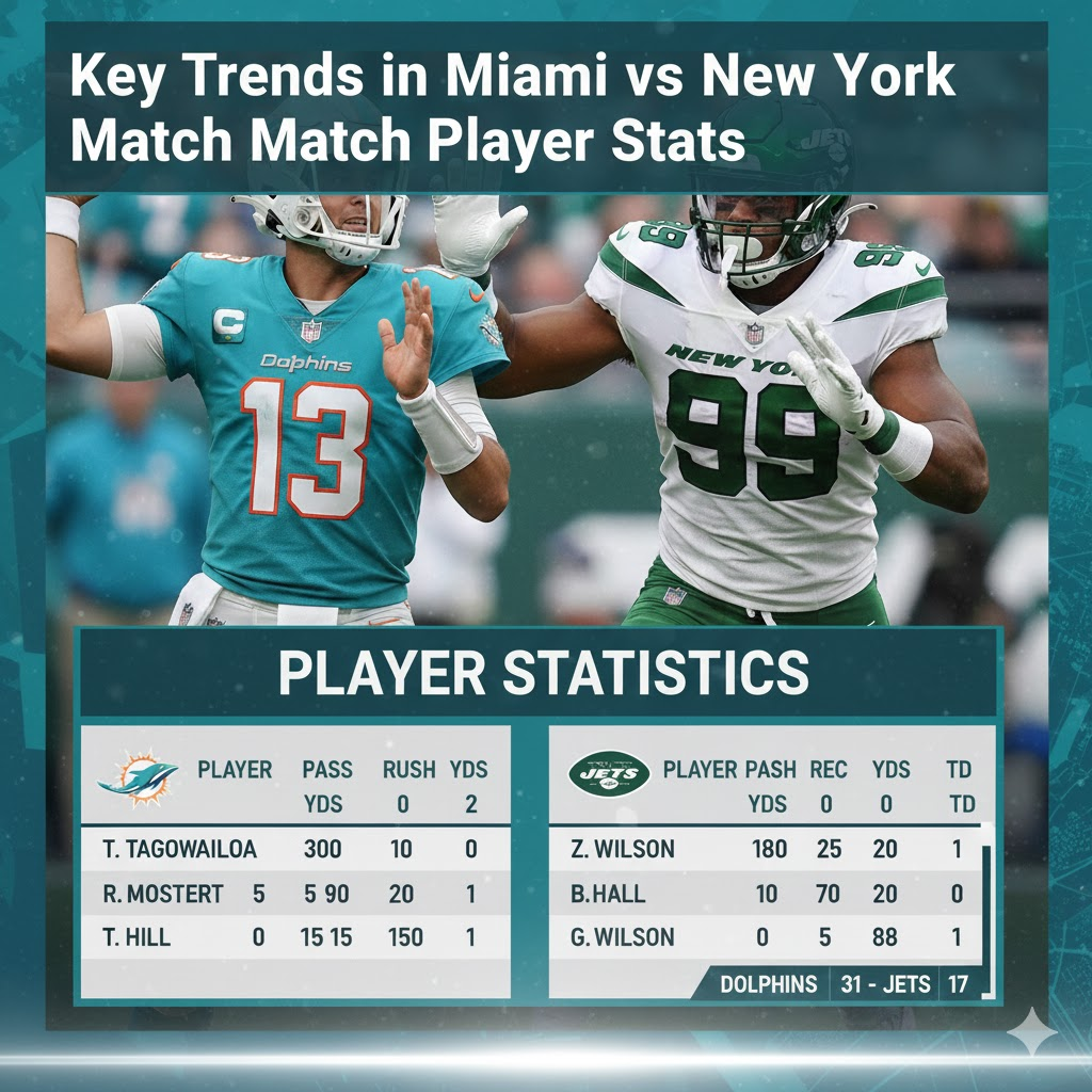 miami dolphins vs new york jets match player stats