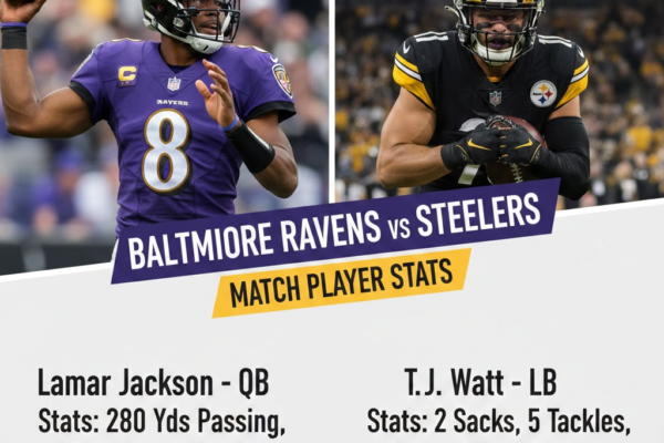 baltimore ravens vs steelers match player stats