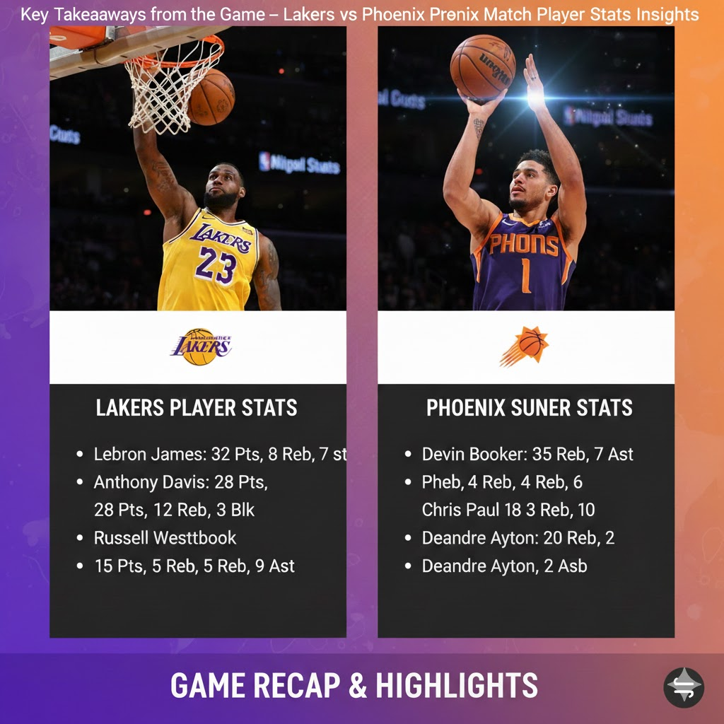 lakers vs phoenix suns match player stats